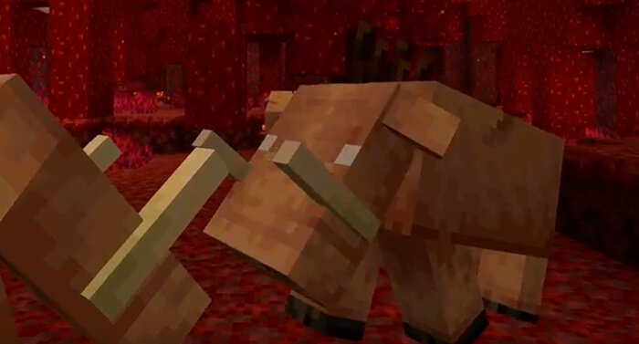 Звери пиглинов в Minecraft 1.16
